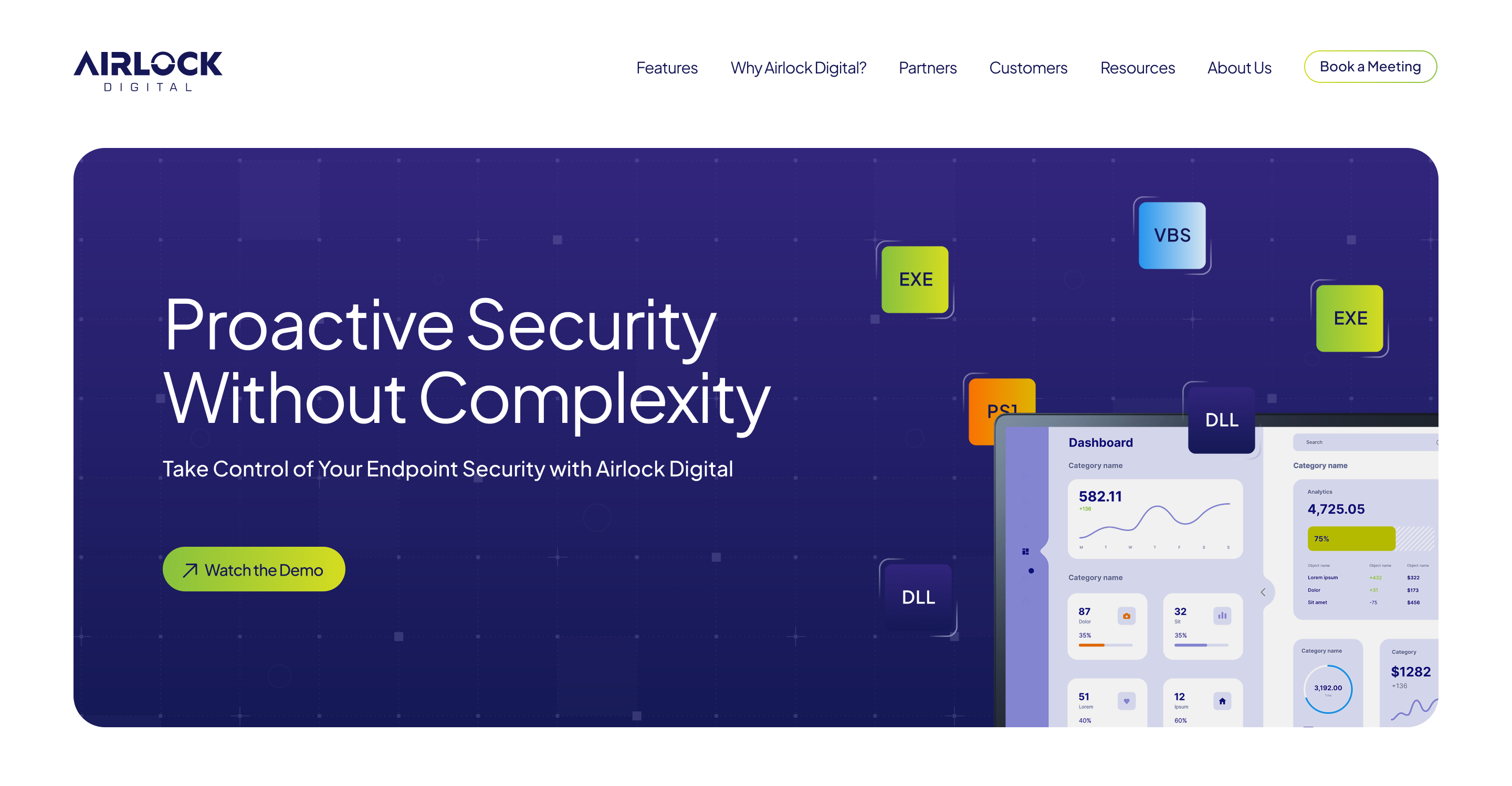 Alternate homepage hero — Proactive Security Without Complexity